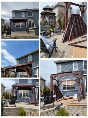 Exterior pergola and outdoor structure projects