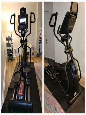 Elliptical machines assembled in a home